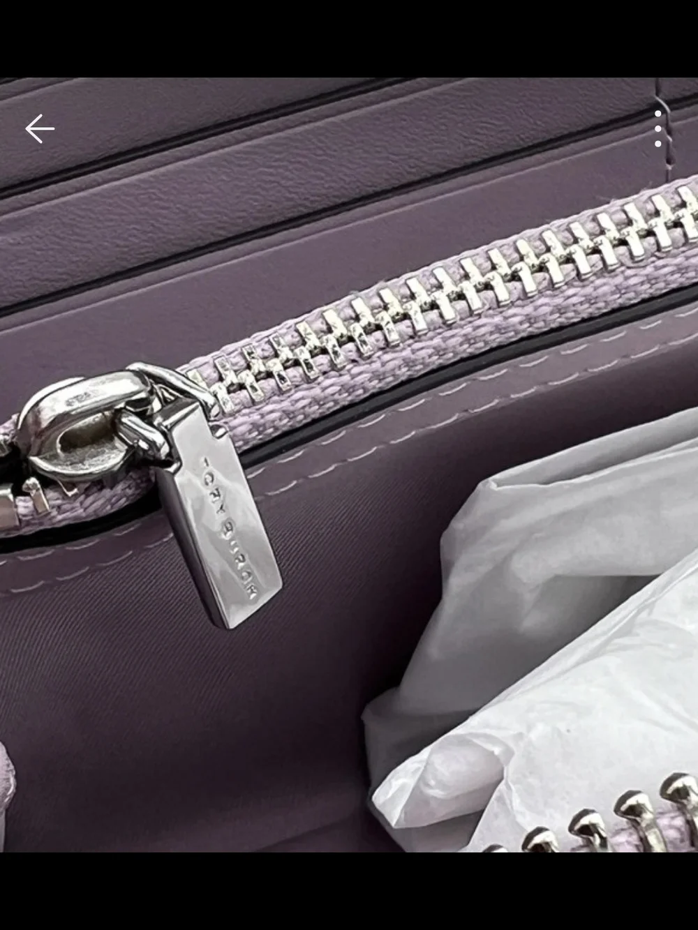 Tory Burch Emerson Patent Leather  Zip Around Continental Wallet.